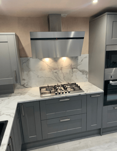 Newly fitted kitchen by our carpenter in Blackwood