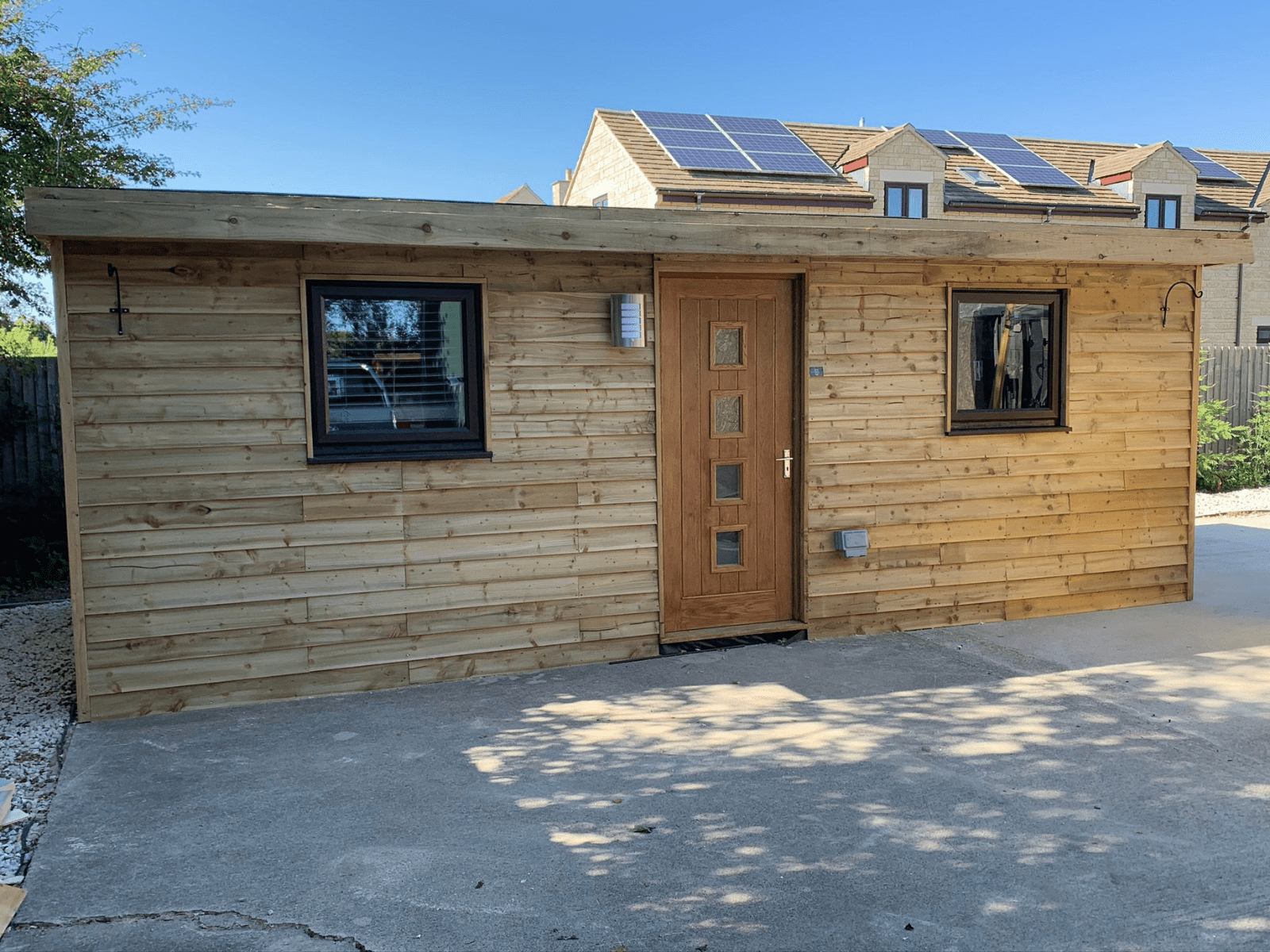 Wooden garden room made by our carpenter in Blackwood